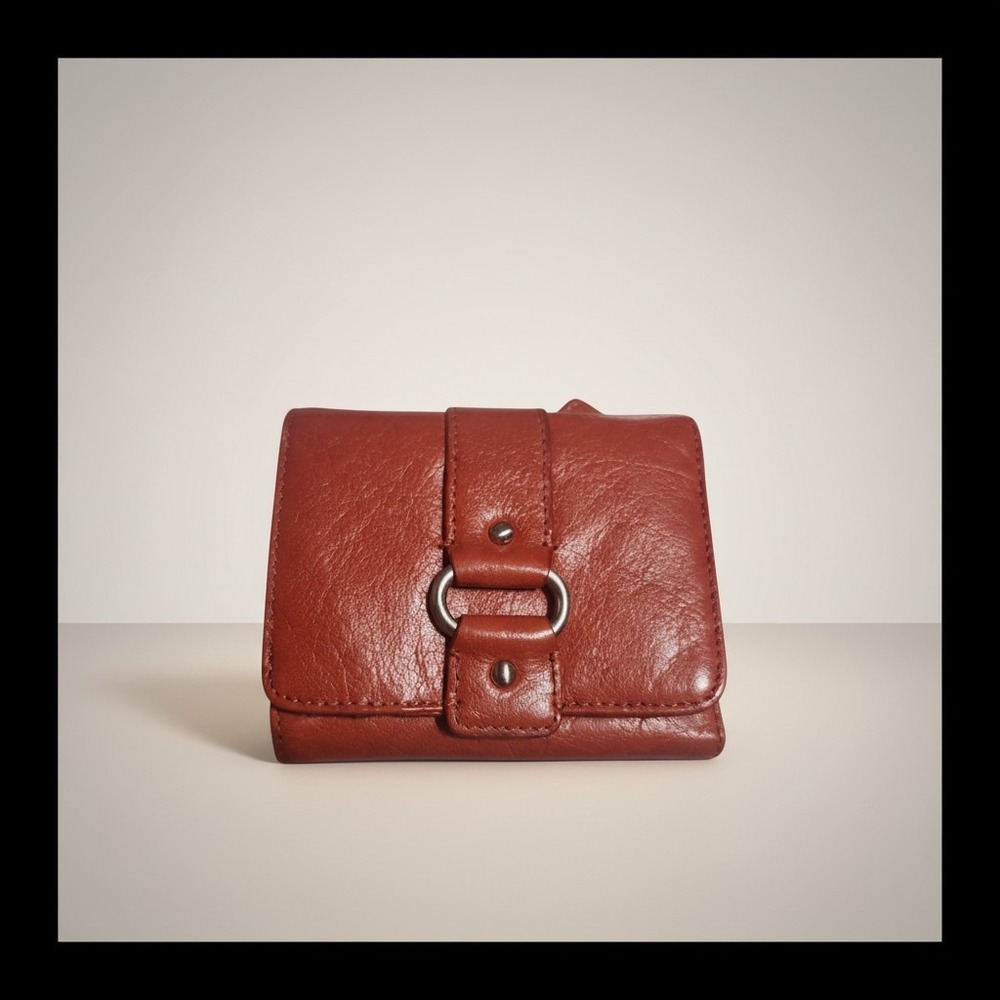 Vtg. Wilsons Leather Trifold Wallet Cognac Brown Pebbled Leather
Y2K NWOT